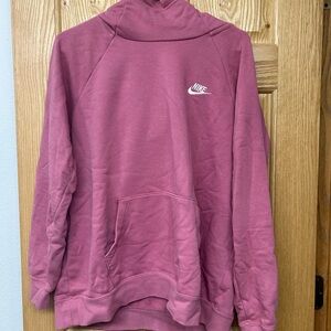 Nike Women's Pink Cowl Neck Sweater